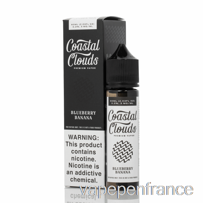 Banane Myrtille - Nuages ​​côtiers Co. - Stylo Vape 60 Ml 0 Mg